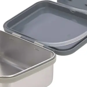 Stainless steel snack box for children Lässig Safari Tigre image-4