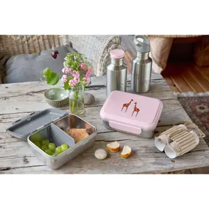 Stainless steel snack box for children Lässig Safari Giraffe image-2