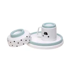 Children's non-slip silicone porcelain crockery set Lässig Little Chums Chien image-2
