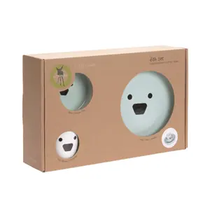 Children's non-slip silicone porcelain crockery set Lässig Little Chums Chien image-3