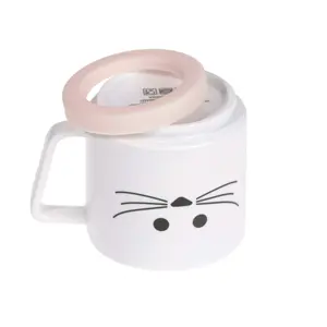 Children's non-slip silicone porcelain crockery set Lässig Little Chums Souris image-4