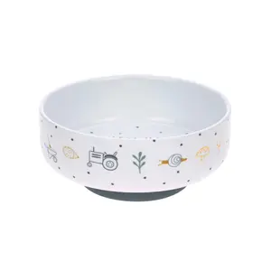 Porcelain and silicone bowl non-slip child Lässig Garden Explorer image-0