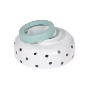 Porcelain and silicone bowl non-slip child Lässig Little Chums Chien image-2