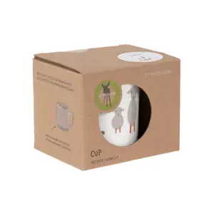 Non-slip porcelain cup for children Lässig Tiny Farmer Mouton/Oie image-3