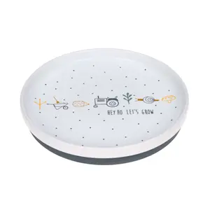 Porcelain and silicone plate for children Lässig Garden Explorer image-0