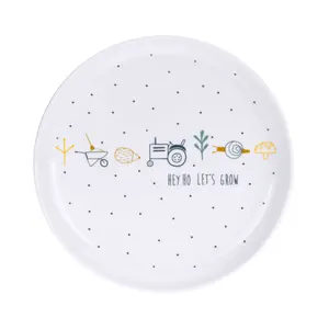 Porcelain and silicone plate for children Lässig Garden Explorer image-1