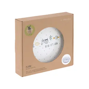 Porcelain and silicone plate for children Lässig Garden Explorer image-3