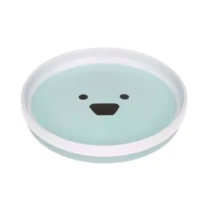 Porcelain and silicone plate for children Lässig Little Chums Chien image-0