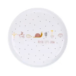 Porcelain and silicone plate for children Lässig Garden Explorer image-1