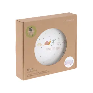 Porcelain and silicone plate for children Lässig Garden Explorer image-3