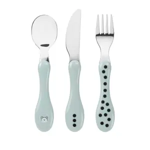 Children's stainless steel cutlery Lässig Little Chums Chien (x3) image-0