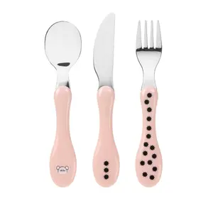 Children's stainless steel cutlery Lässig Little Chums Souris (x3) image-0