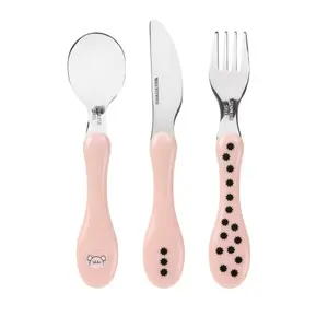 Children's stainless steel cutlery Lässig Little Chums Souris (x3) image-2