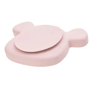 Silicone baby plate with compartments Lässig Little Chums Souris image-1