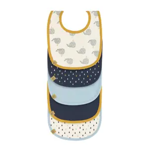 Baby bibs Lässig Little Water Baleine (x5) image-0