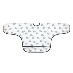 Long sleeve baby bib Lässig Little Water Baleine image-0