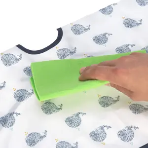 Long sleeve baby bib Lässig Little Water Baleine image-3