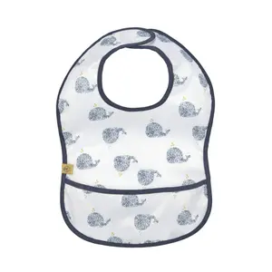 Bib with baby pocket Lässig Little Water Baleine image-0