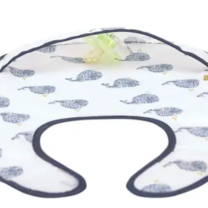 Bib with baby pocket Lässig Little Water Baleine image-1