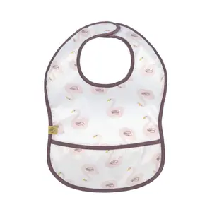 Bib with baby pocket Lässig Little Water Cygne image-0