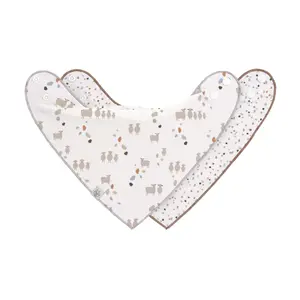 Baby bandanas Lässig Tiny Farmer Mouton (x2) image-0