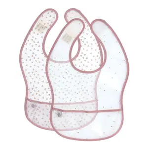 Bibs with baby pocket Lässig About Friends Chinchilla (x2) image-0