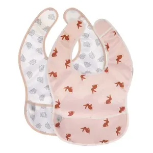 Bibs with baby pocket Lässig Little Forest Lapin (x2) image-0