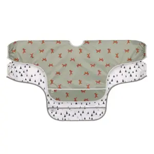 Long-sleeved baby bibs Lässig Little Forest Renard (x2) image-0