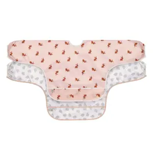 Long-sleeved baby bibs Lässig Little Forest Lapin (x2) image-0