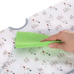 Long-sleeved bibs with baby pocket Lässig Tiny Farmer Mouton (x2) image-4