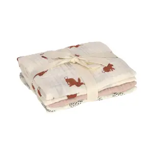 Pieces of baby muslin diapers Lässig Little Forest Lapin (x3) image-2