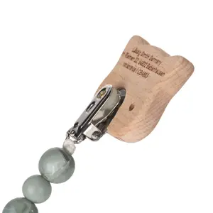 Wooden/silicone pacifier attachment Lässig Little Chums Chat image-2