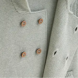 Hooded knitted cardigan Lässig Gots Garden Explorer image-3