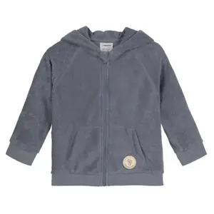 Hooded zipped jacket for babies Lässig Terry image-0