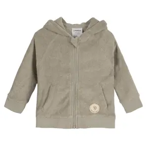 Hooded zipped jacket for babies Lässig Terry image-0