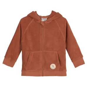 Hooded zipped jacket for babies Lässig Terry image-0