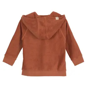 Hooded zipped jacket for babies Lässig Terry image-1