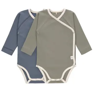Long-sleeved baby bodysuits Lässig Cozy Colors (x2) image-0