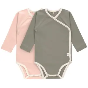 Long-sleeved baby bodysuits Lässig Cozy Colors (x2) image-0