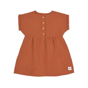 Baby girl muslin dress Lässig Gots image-0