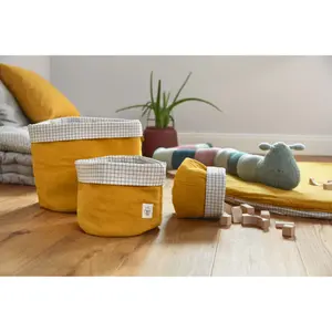 Children's muslin storage baskets Lässig (x3) image-2