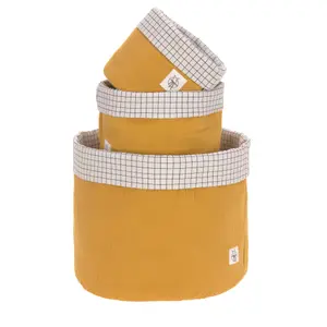 Children's muslin storage baskets Lässig (x3) image-3