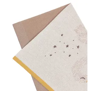 Organic cotton baby blanket Lässig Gots Little Water Cygne image-1