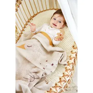 Organic cotton baby blanket Lässig Gots Little Water Cygne image-3