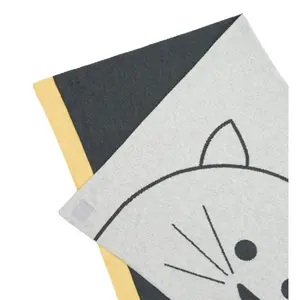 Organic cotton baby blanket Lässig Gots Little Chums Chat image-1