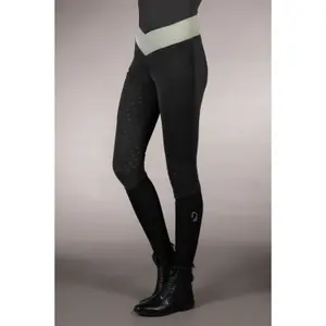 Women's full grip riding leggings Lauria Garrelli Limone image-2