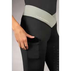 Women's full grip riding leggings Lauria Garrelli Limone image-4