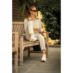 Sweatshirt 1/2 zip woman Lauria Garrelli Limone image-3