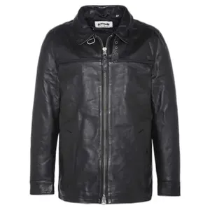 Lange Jacke und Kragen Schott image-1