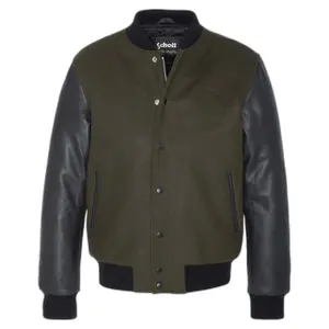 Universities-Jacke aus Leder und Wolle Schott image-0